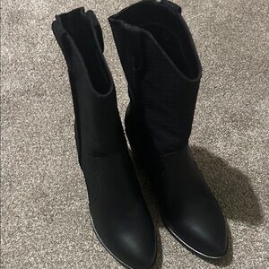 MIA Black Heeled Boots